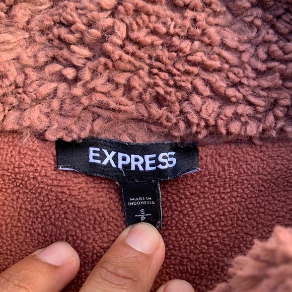 Express Women's Pink and Burgundy Jacket Small Used - Picture 4 of 10